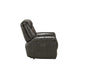 Imogen Gray Leather-Aire Recliner (Power Motion) - U&U Home Budget Furniture (Carteret, NJ)