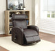 Ricardo Brown PU Recliner w/Power Lift - U&U Home Budget Furniture (Carteret, NJ)