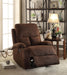 Rosia Chocolate Velvet Recliner (Motion) - U&U Home Budget Furniture (Carteret, NJ)