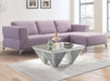 Josiah Pale Berries Fabric Sectional Sofa - U&U Home Budget Furniture (Carteret, NJ)