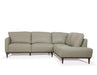Tampa Airy Green Leather Sectional Sofa - U&U Home Budget Furniture (Carteret, NJ)