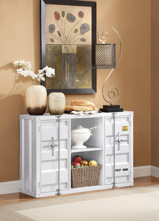 Cargo White Server - U&U Home Budget Furniture (Carteret, NJ)