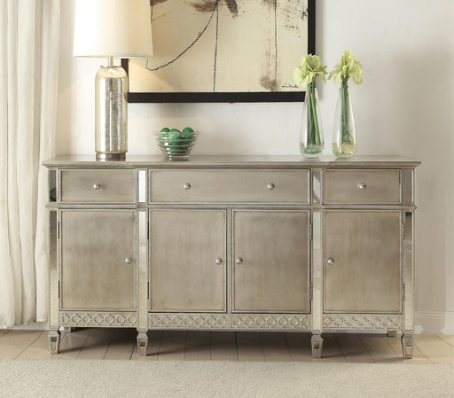 Kacela Champagne Server - U&U Home Budget Furniture (Carteret, NJ)