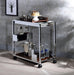 Lisses Chrome Serving Cart - U&U Home Budget Furniture (Carteret, NJ)