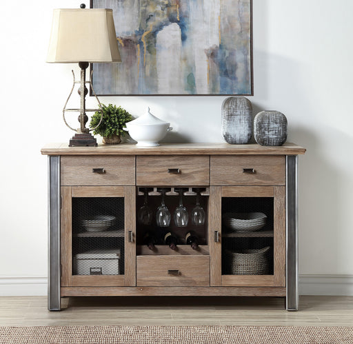 Nathaniel Maple Server - U&U Home Budget Furniture (Carteret, NJ)
