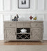 Rocky Gray Oak Server - U&U Home Budget Furniture (Carteret, NJ)