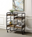 Vorrik Black & Walnut Serving Cart - U&U Home Budget Furniture (Carteret, NJ)