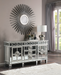 Varian Mirrored & Antique Platinum Server - U&U Home Budget Furniture (Carteret, NJ)