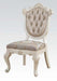 Acme Chantelle Side Chair in Rose Gold and Pearl White (Set of 2) 63542 - U&U Home Budget Furniture (Carteret, NJ)
