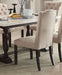 Acme Furniture Gerardo Upholstered Side Chair in Beige and Espresso (Set of 2) 60822 - U&U Home Budget Furniture (Carteret, NJ)