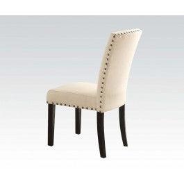 Acme Nolan Side Chair (Set of 2) in Linen/Weathered Black 72852 - U&U Home Budget Furniture (Carteret, NJ)