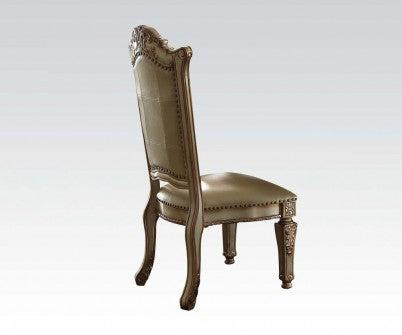 Acme Vendome Side Chair (Set of 2) in Gold Patina 63003 - U&U Home Budget Furniture (Carteret, NJ)