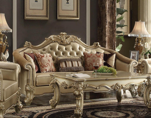 Acme Dresden Sofa in Gold Patina 53120 - U&U Home Budget Furniture (Carteret, NJ)