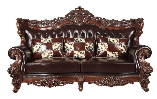Acme Furniture Forsythia Sofa in Espresso 53070 - U&U Home Budget Furniture (Carteret, NJ)