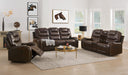 Braylon Brown PU Sofa (Motion) - U&U Home Budget Furniture (Carteret, NJ)