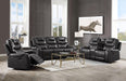 Braylon Magnetite PU Sofa (Motion) - U&U Home Budget Furniture (Carteret, NJ)