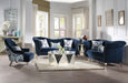 Jaborosa Blue Velvet Sofa w/3 Pillows - U&U Home Budget Furniture (Carteret, NJ)
