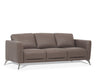 Malaga Taupe Leather Sofa - U&U Home Budget Furniture (Carteret, NJ)