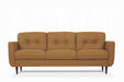 Radwan Camel Leather Sofa - U&U Home Budget Furniture (Carteret, NJ)