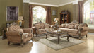 Ragenardus Fabric & Vintage Oak Sofa w/5 Pillows - U&U Home Budget Furniture (Carteret, NJ)
