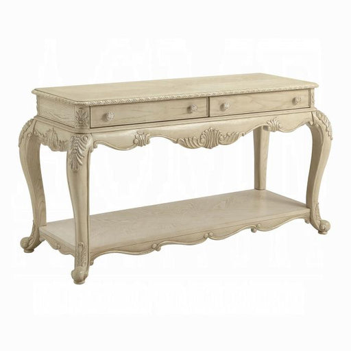 Ragenardus Antique White Sofa Table - U&U Home Budget Furniture (Carteret, NJ)