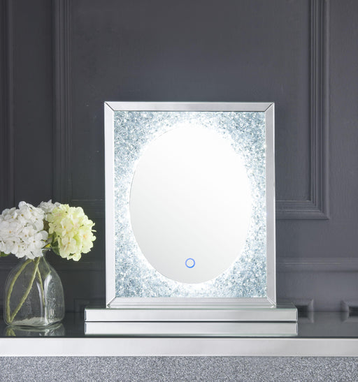Noralie Mirrored & Faux Diamonds Accent Decor (LED) - U&U Home Budget Furniture (Carteret, NJ)
