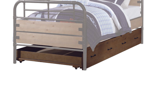Adams Antique Oak Trundle (Twin) - U&U Home Budget Furniture (Carteret, NJ)