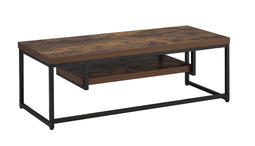 Bob Weathered Oak & Black TV Stand - U&U Home Budget Furniture (Carteret, NJ)