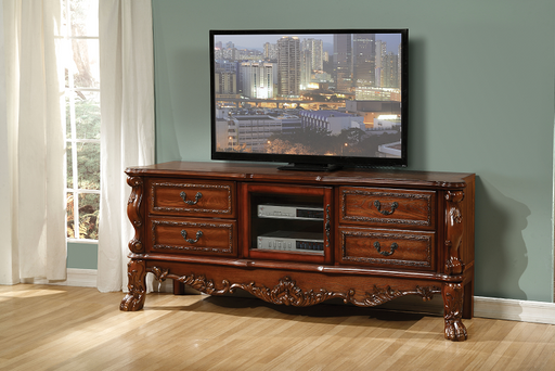 Dresden Cherry Oak TV Stand - U&U Home Budget Furniture (Carteret, NJ)