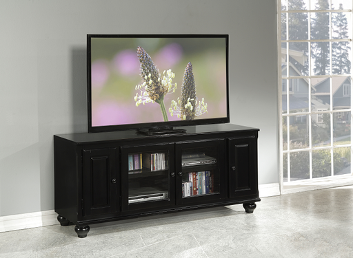 Ferla Black TV Stand - U&U Home Budget Furniture (Carteret, NJ)