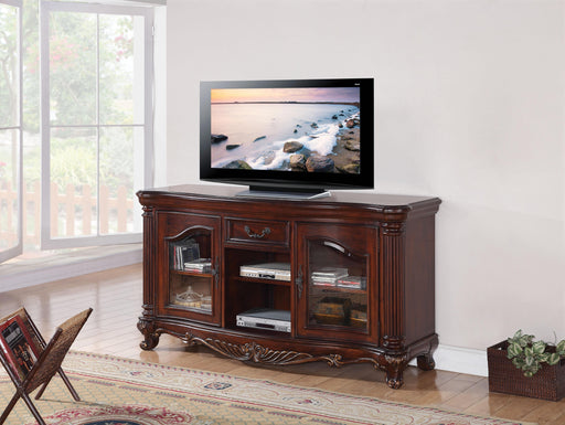 Remington Brown Cherry TV Stand - U&U Home Budget Furniture (Carteret, NJ)