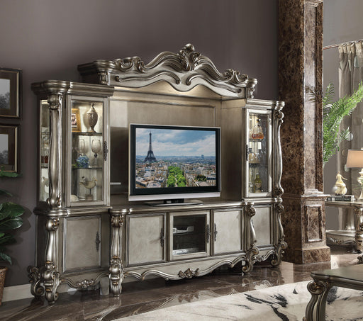 Versailles Antique Platinum TV Stand - U&U Home Budget Furniture (Carteret, NJ)