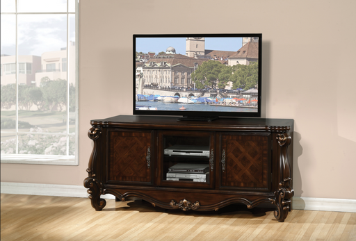 Versailles Cherry Oak TV Stand - U&U Home Budget Furniture (Carteret, NJ)