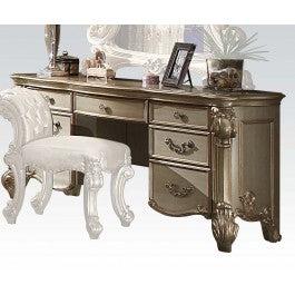 Acme Vendome Vanity Desk in Gold Patina 23007 - U&U Home Budget Furniture (Carteret, NJ)