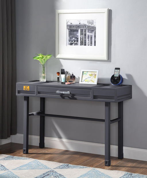 Cargo Gunmetal Vanity Desk - U&U Home Budget Furniture (Carteret, NJ)