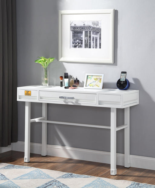 Cargo White Vanity Desk - U&U Home Budget Furniture (Carteret, NJ)