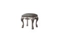 Dresden Vintage Bone White & PU Vanity Stool - U&U Home Budget Furniture (Carteret, NJ)