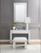 Nysa Mirrored & Faux Crystals Vanity Desk - U&U Home Budget Furniture (Carteret, NJ)