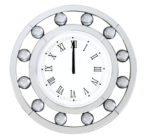 Boffa Mirrored Wall Clock - U&U Home Budget Furniture (Carteret, NJ)