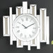 Lavina Mirrored & Faux Diamonds Wall Clock - U&U Home Budget Furniture (Carteret, NJ)