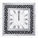 Marku Mirrored & Faux GemStones Wall Clock - U&U Home Budget Furniture (Carteret, NJ)