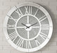 Nowles Mirrored Wall Clock - U&U Home Budget Furniture (Carteret, NJ)