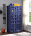 Cargo Blue Wardrobe (Double Door) - U&U Home Budget Furniture (Carteret, NJ)