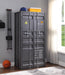 Cargo Gunmetal Wardrobe (Double Door) - U&U Home Budget Furniture (Carteret, NJ)