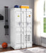 Cargo White Wardrobe (Double Door) - U&U Home Budget Furniture (Carteret, NJ)