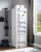 Cargo White Wardrobe (Single Door) - U&U Home Budget Furniture (Carteret, NJ)