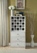 Wiesta Antique White Wine Cabinet - U&U Home Budget Furniture (Carteret, NJ)