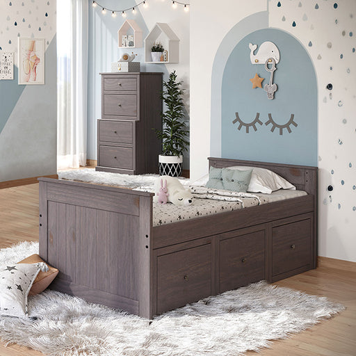 Marinos Twin Captain Bed - U&U Home Budget Furniture (Carteret, NJ)
