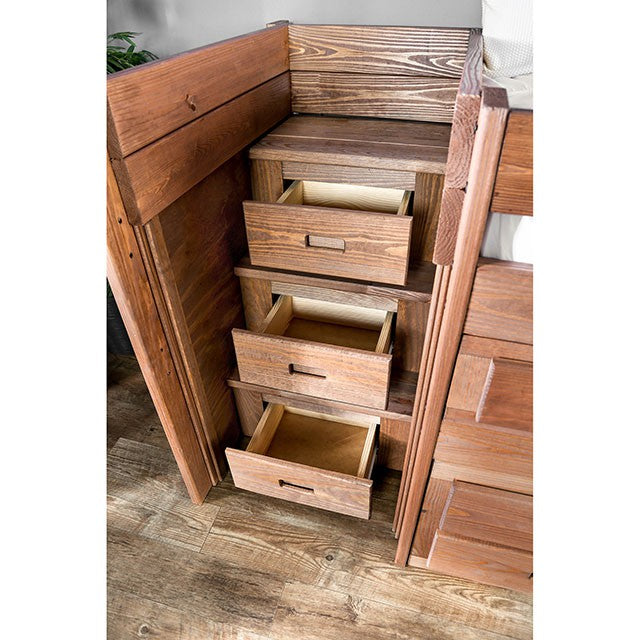 Cleo Twin Captain Bed - U&U Home Budget Furniture (Carteret, NJ)