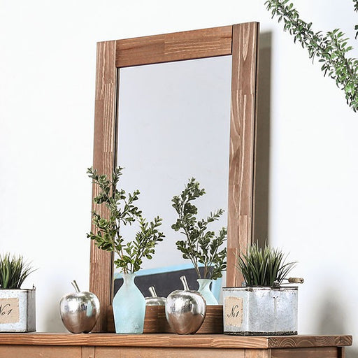 Lea Mahogany Mirror - U&U Home Budget Furniture (Carteret, NJ)